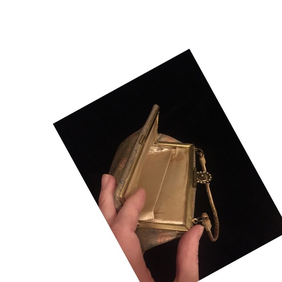 1950s true vintage mini gold clutch bag♥️ - Picture 4 of 8